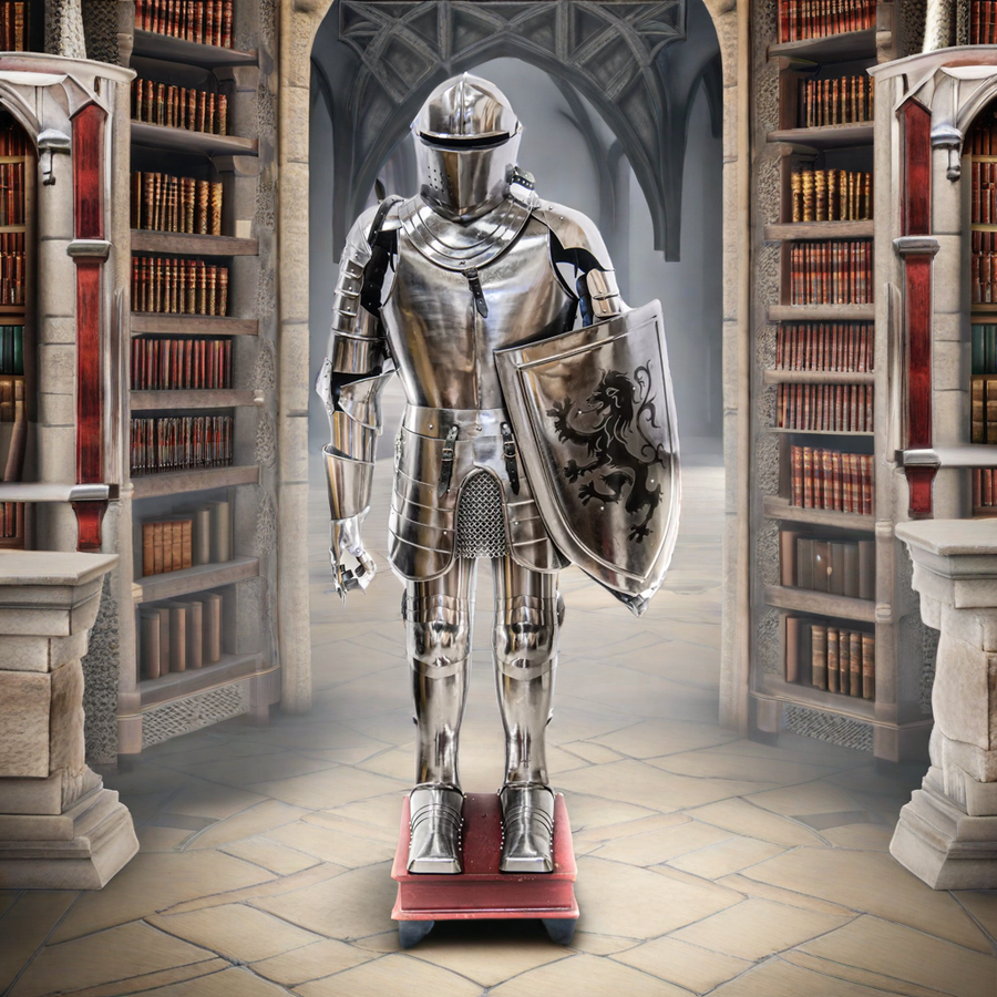Knight Suit of Armor – Wearable Steel Majesty with Shield