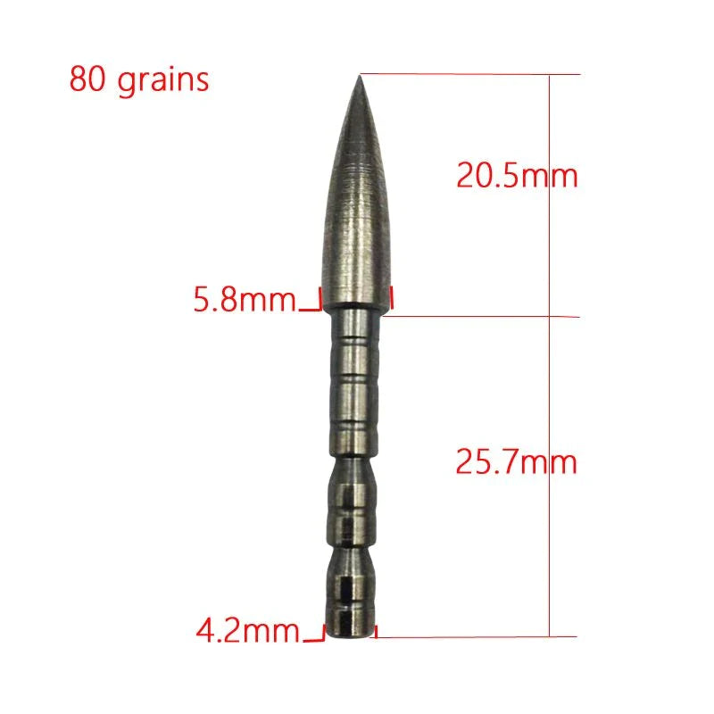 12PCS 4.2 mm Bullet Point Tip Arrow Head
