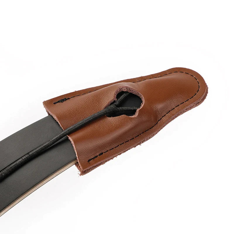 Handmade Leather Bow Tip Cover