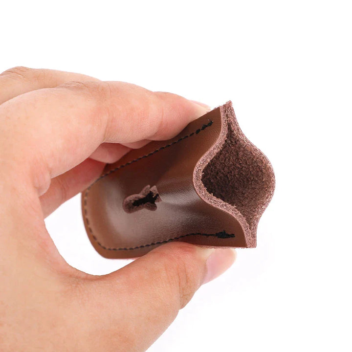 Handmade Leather Bow Tip Cover