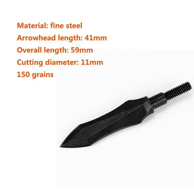 6/12pcs Archery Carbon Steel Arrowheads 125 Grains Hunting Broadheads