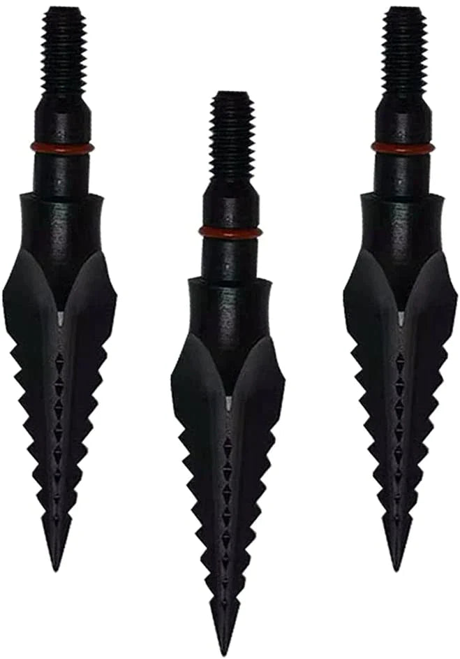 6/12pcs Archery Carbon Steel Arrowheads 125 Grains Hunting Broadheads