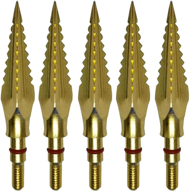 6/12pcs Archery Carbon Steel Arrowheads 125 Grains Hunting Broadheads