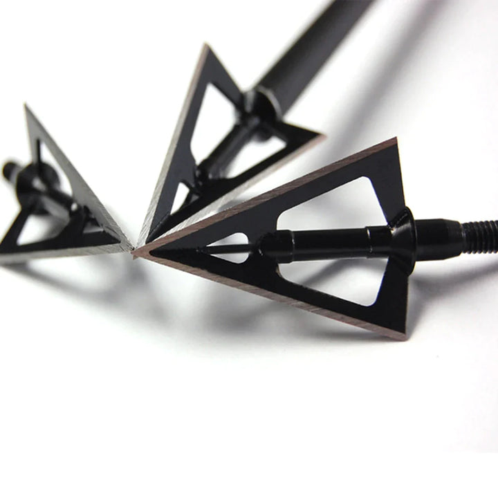 6/12pcs Hunting Broadheads 3 Fixed Blades