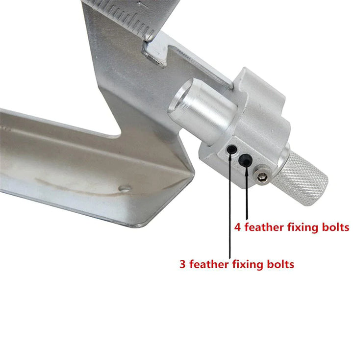 Adjustable Fletching Jig - Straight and Helix Tool With Clamp