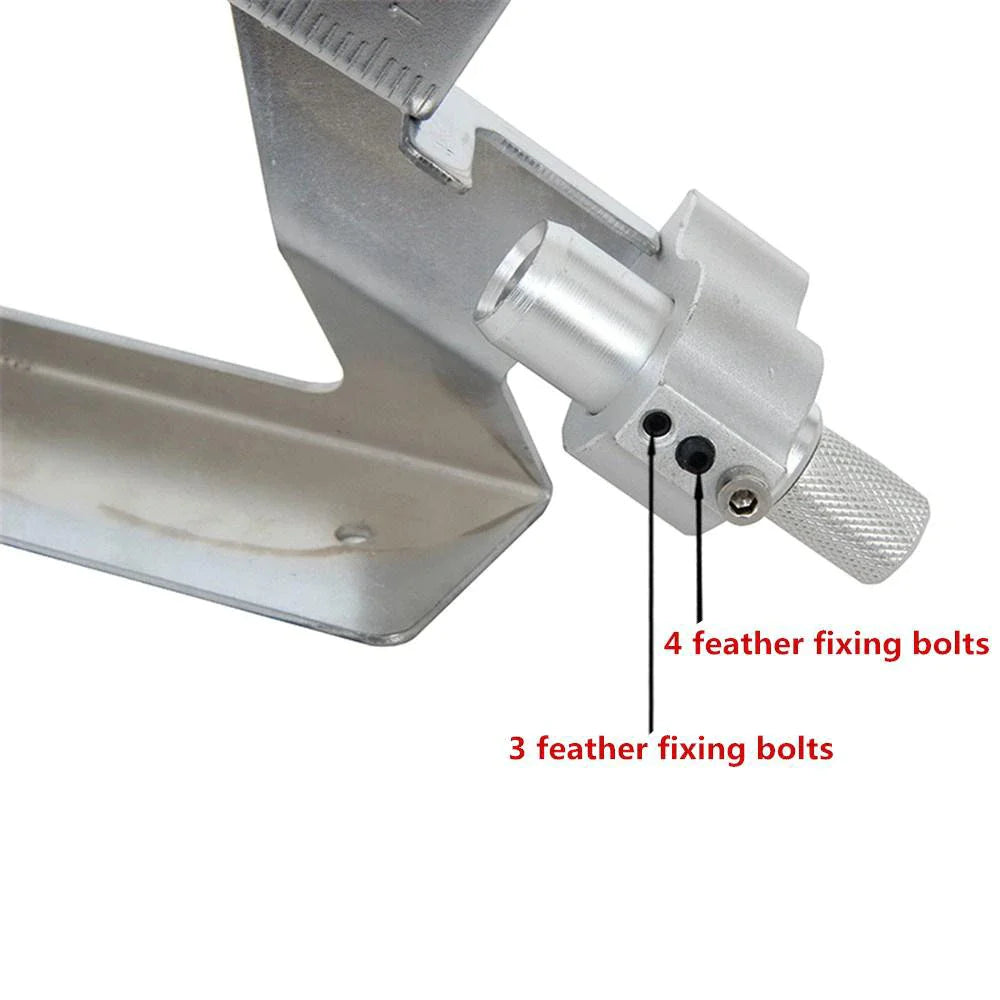 Adjustable Fletching Jig - Straight and Helix Tool With Clamp