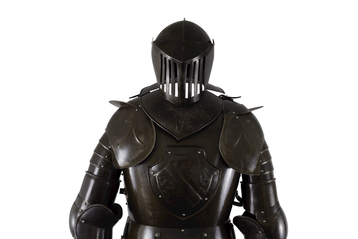 Black Knight Suit of Armor- Steel - Wearable Suit of Armor with Shield