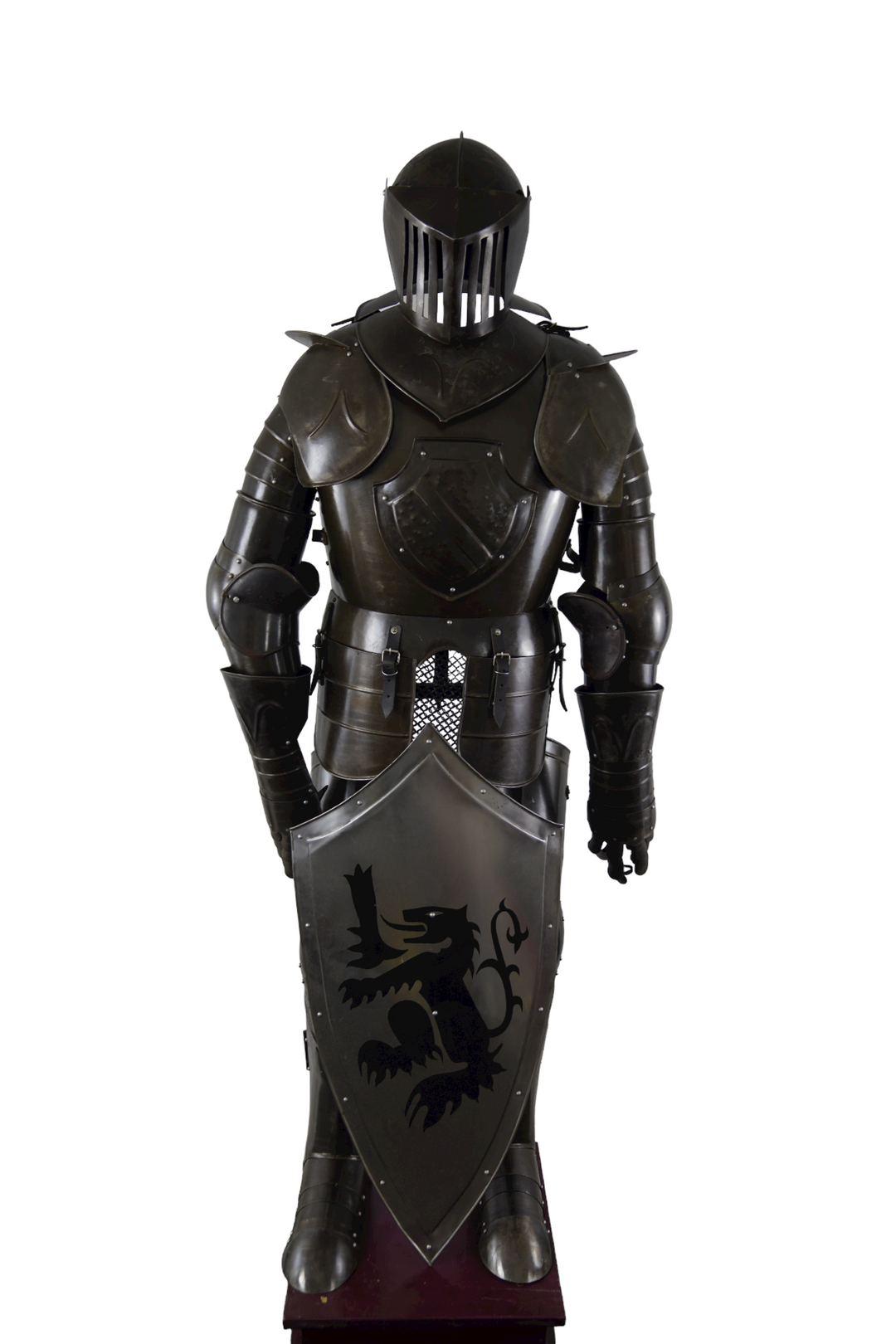 Black Knight Suit of Armor- Steel - Wearable Suit of Armor with Shield
