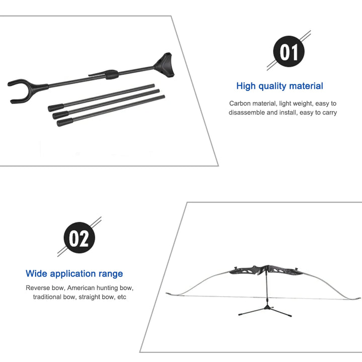 Adjustable Carbon Fiber Archery Bow Stand