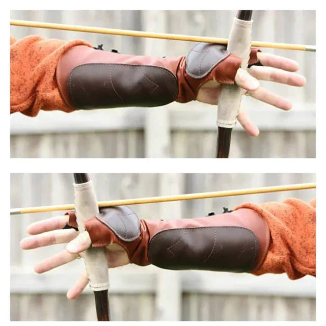 Medieval Archery Leather Glove: Armor Cuff - Warrior Knight Archer