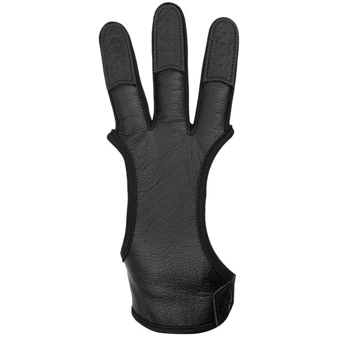 3 Finger Archery Glove: Right Hand Leather Gloves
