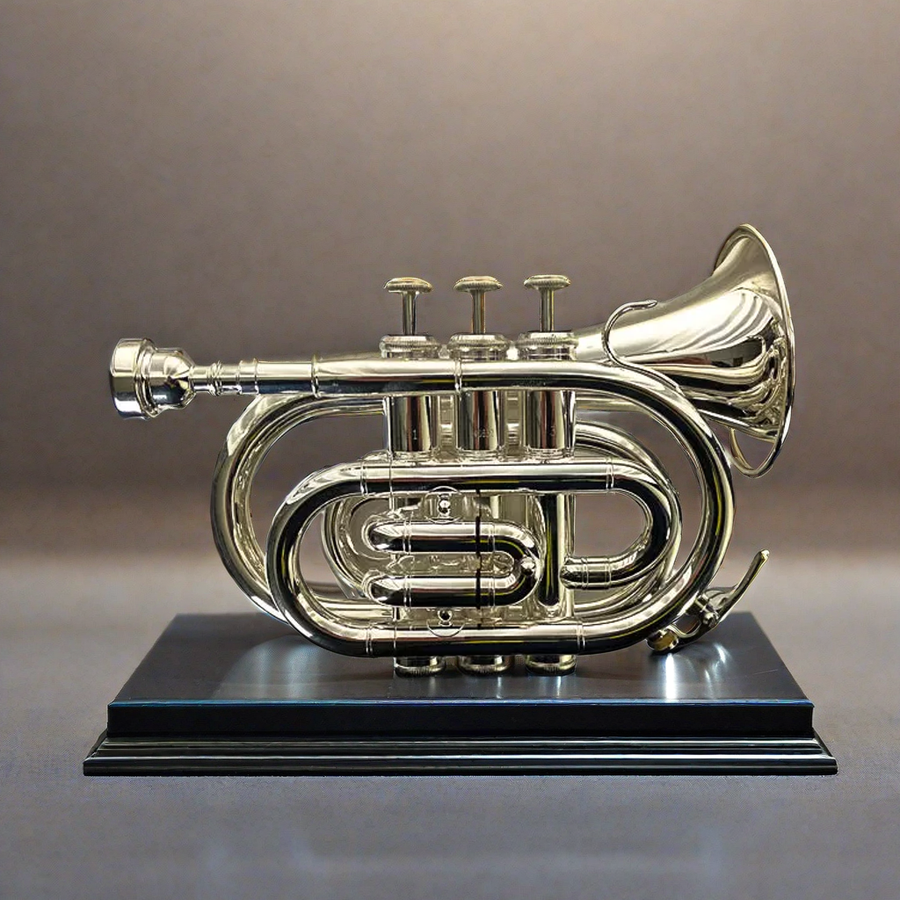 Intermediate Silver Plated Pocket Trumpet - Crafted for Exceptional Sound