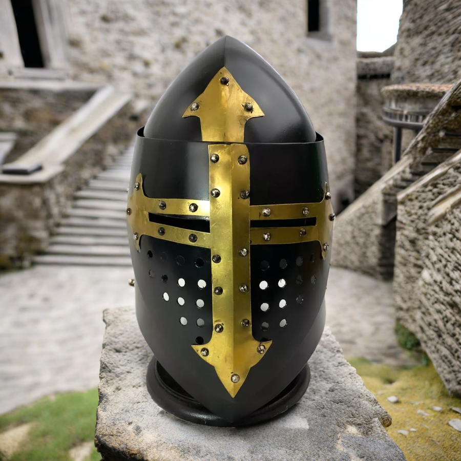 Crusader Helmet - Great Helm Medieval Helmet