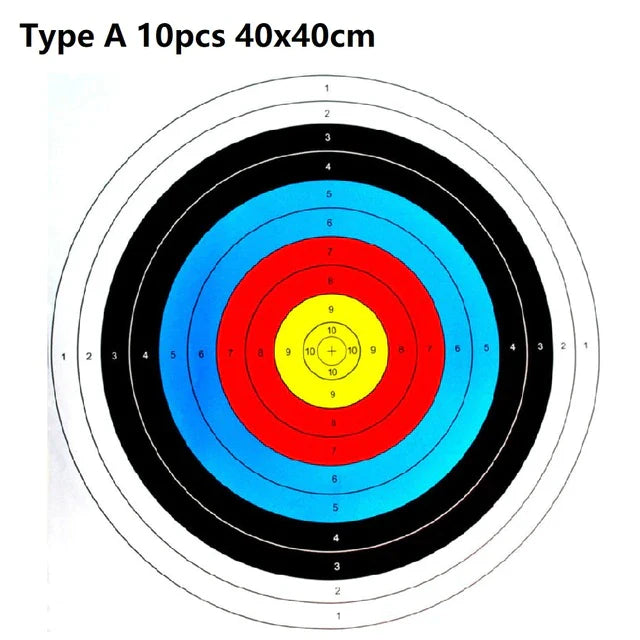 Archery Target Paper Face: 10-900pcs 40x40cm Aim Stickers