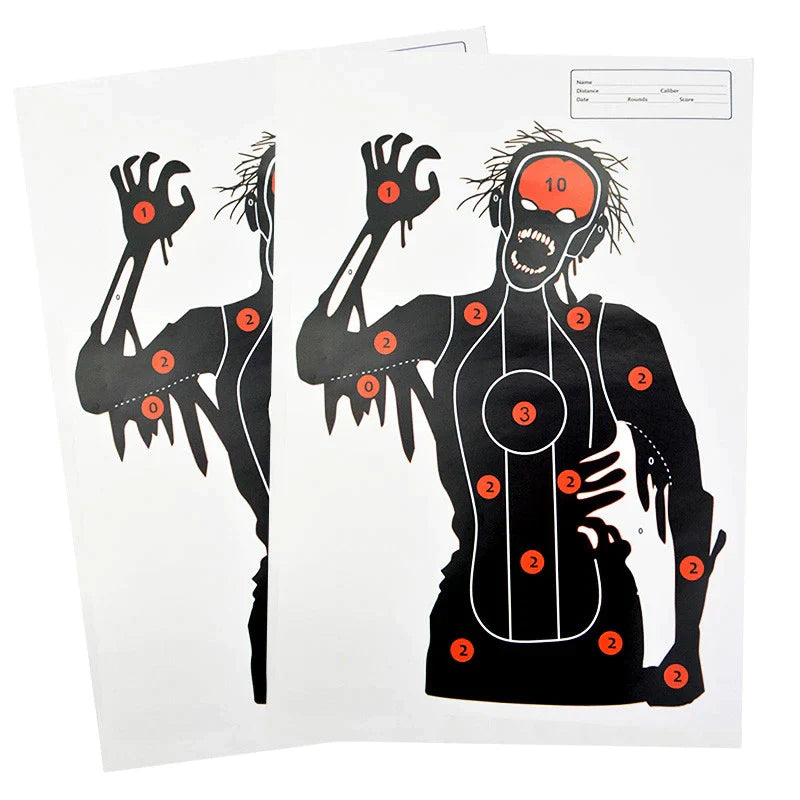 Zombie Archery Target Paper Set: 12/24pcs 45*32cm