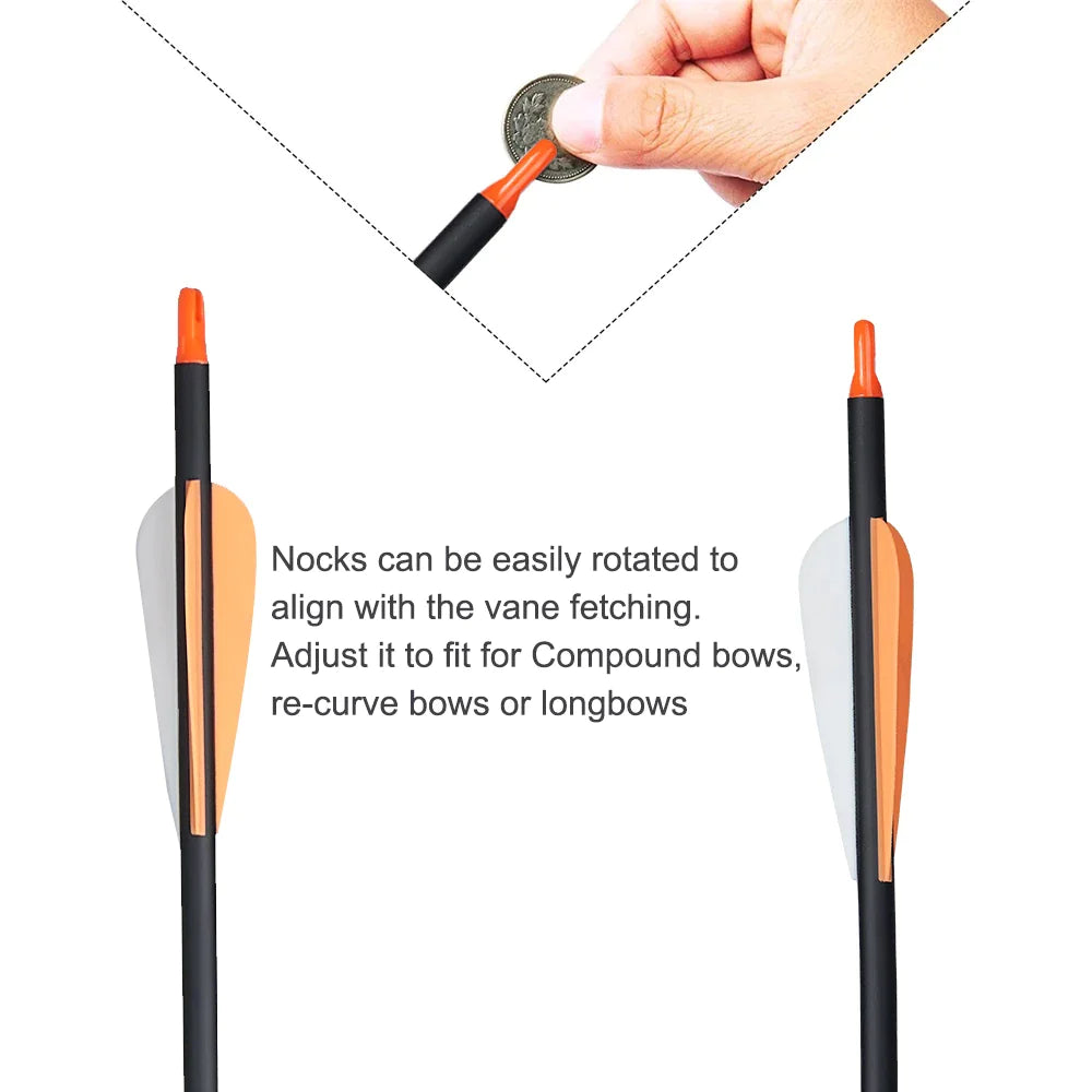 Carbon Arrow for Compound/Recurve Bow Archery Shooting