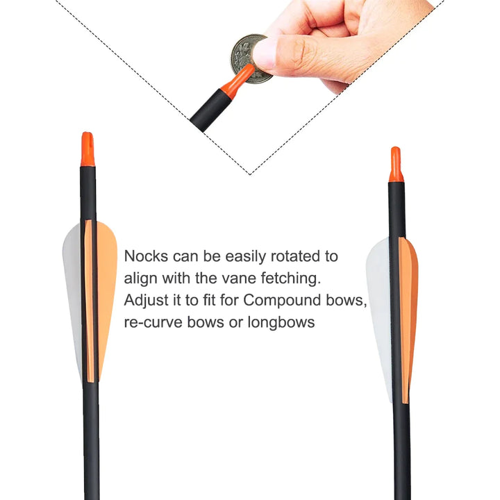 Carbon Arrow for Compound/Recurve Bow Archery Shooting