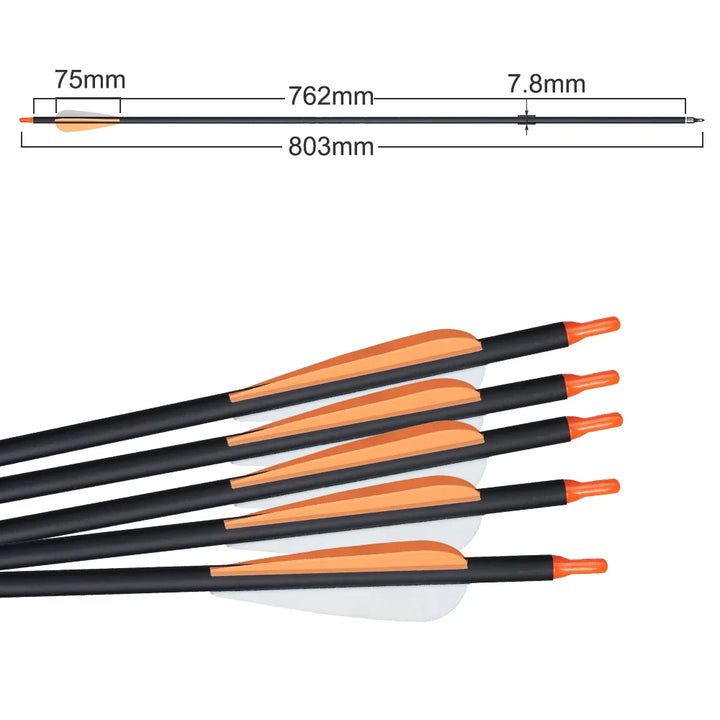 Carbon Arrow for Compound/Recurve Bow Archery Shooting