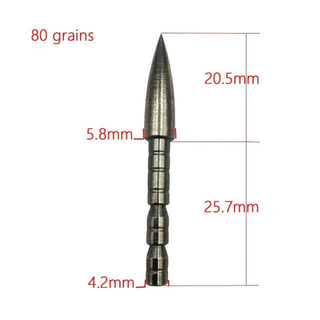 12PCS 4.2 mm Bullet Point Tip Arrow Head