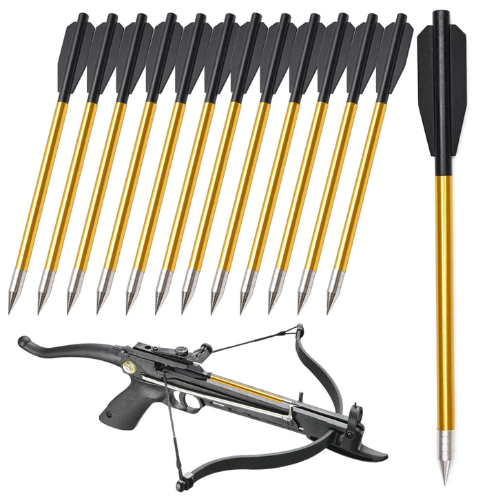 6.3" Golden Aluminum Arrow For Crossbow Pistol
