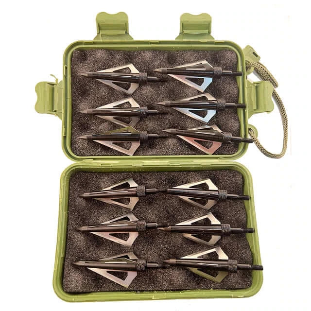 100GR/ 125GR Carbon Compound Bow Arrowheads