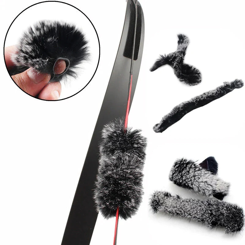 2Pcs Rabbit Hair Bow String Stabilizer