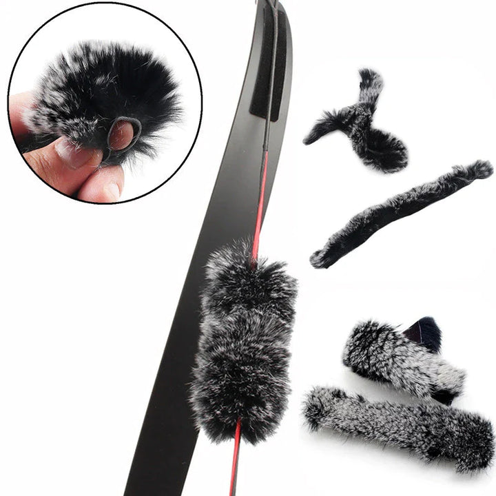 2Pcs Rabbit Hair Bow String Stabilizer