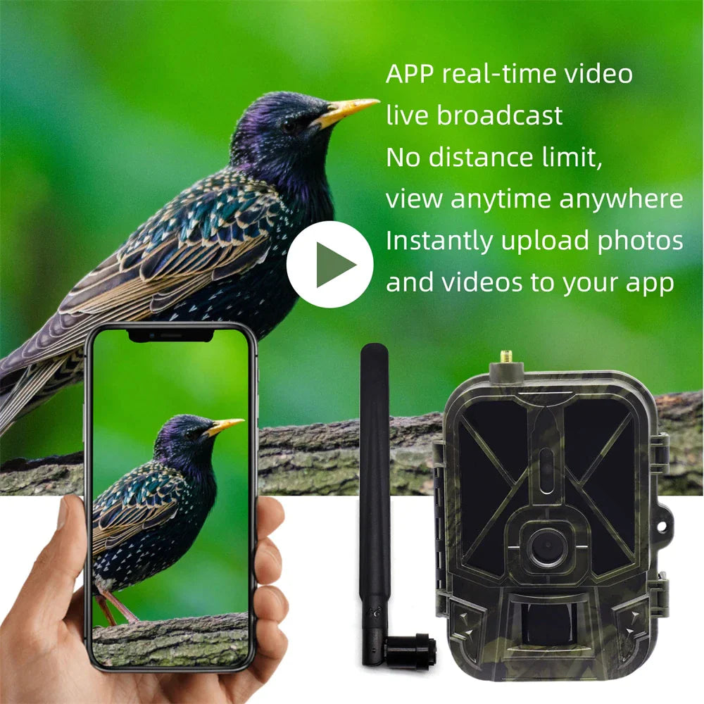 36MP4K Wireless Trail Camera - Water Proof Camera