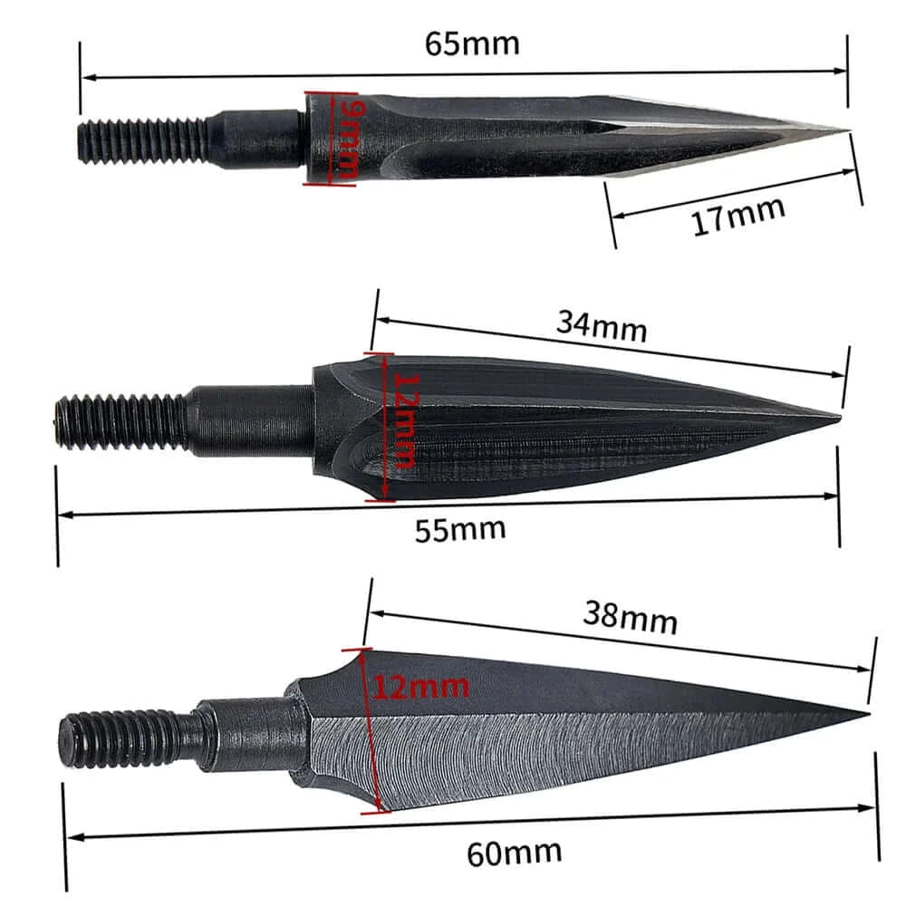 125 Grain Black Hunting Arrow Head