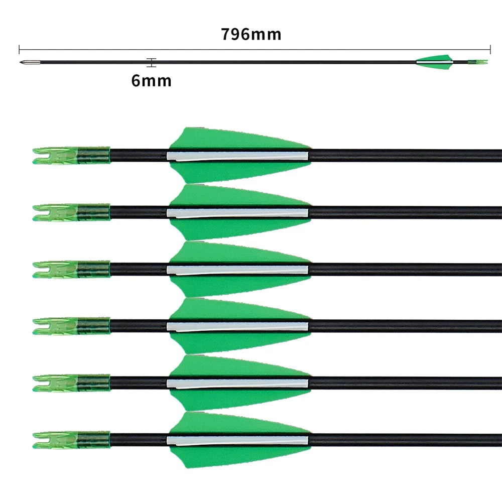 Compound Bow Fiberglass Arrows Spine