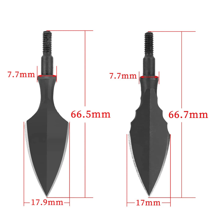 Retro Arrowhead High Carbon Steel Broadheads - 180-200grain