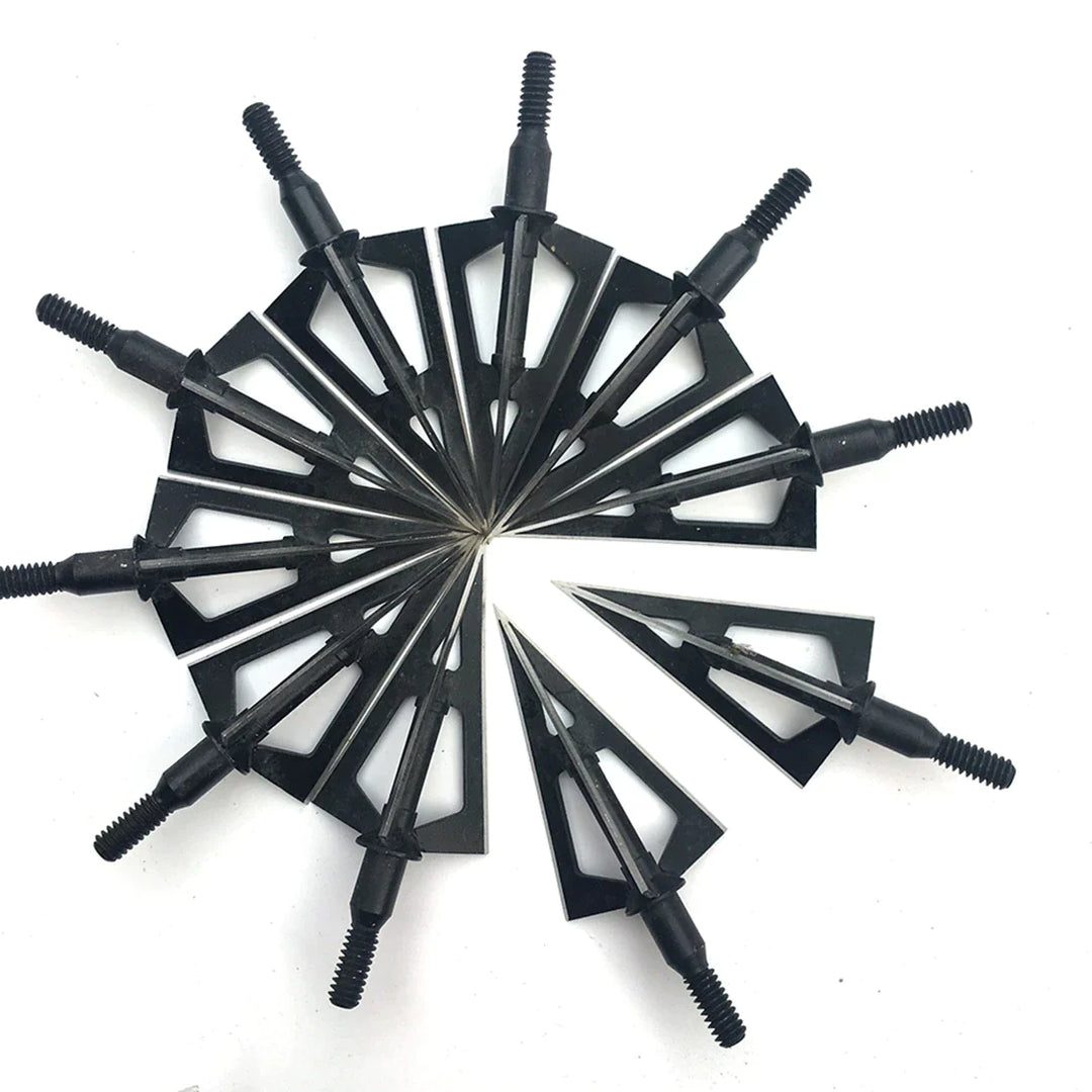 6/12pcs Hunting Broadheads 3 Fixed Blades