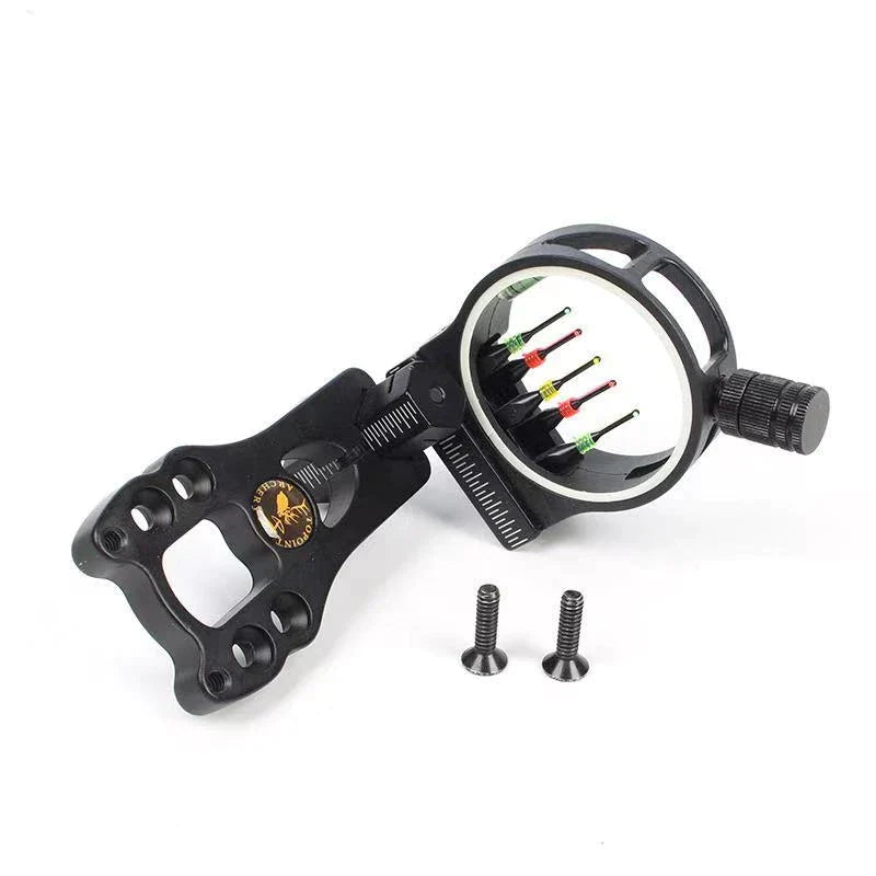 Adjustable 5 Pin Bow Sight Fiber