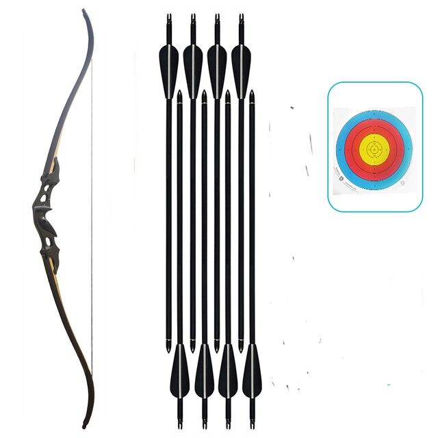 Take Down Black Metal Bow - Recurve Bow