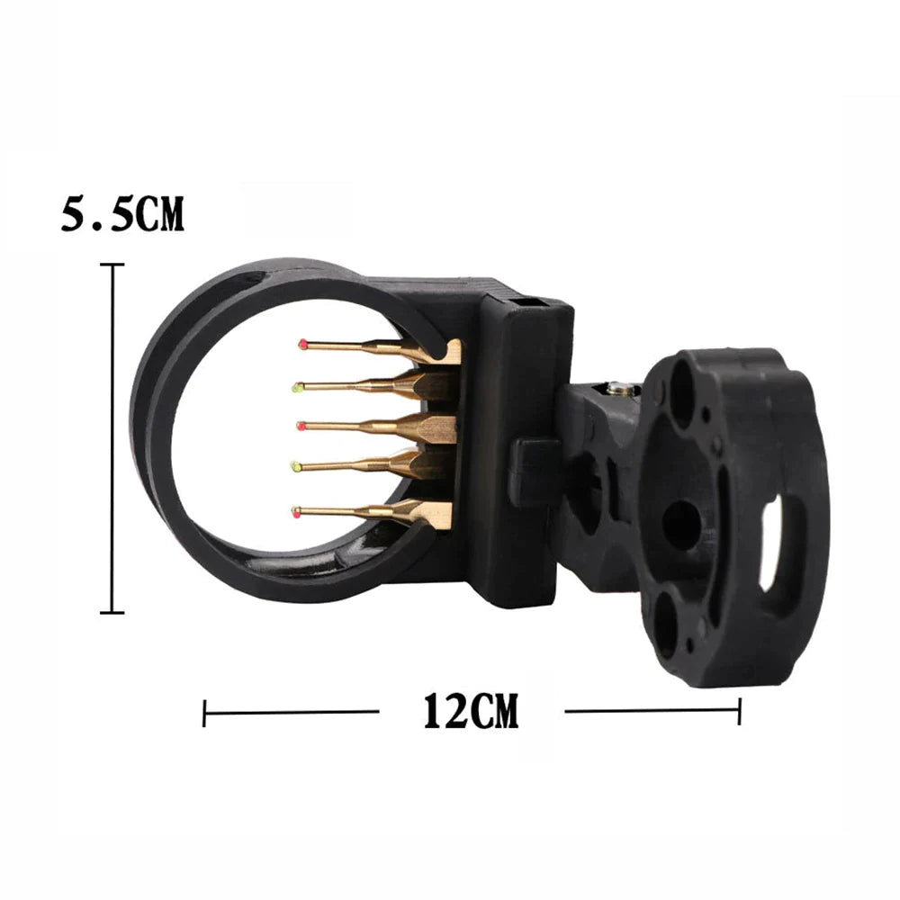 Five-Pin Aiming Bow Draw Sights