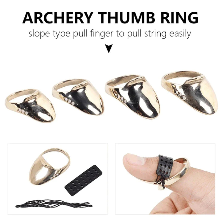 Brass Archery Thumb Protective Guard Ring