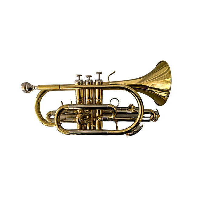 Cornet- Beginner- Student Instrument- Cupronickel Slide- Bb