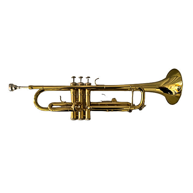 Gold Lacquered Brass Trumpet - Excellence for Aspiring Musicians