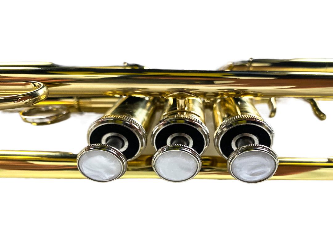 Gold Lacquered Brass Trumpet - Excellence for Aspiring Musicians