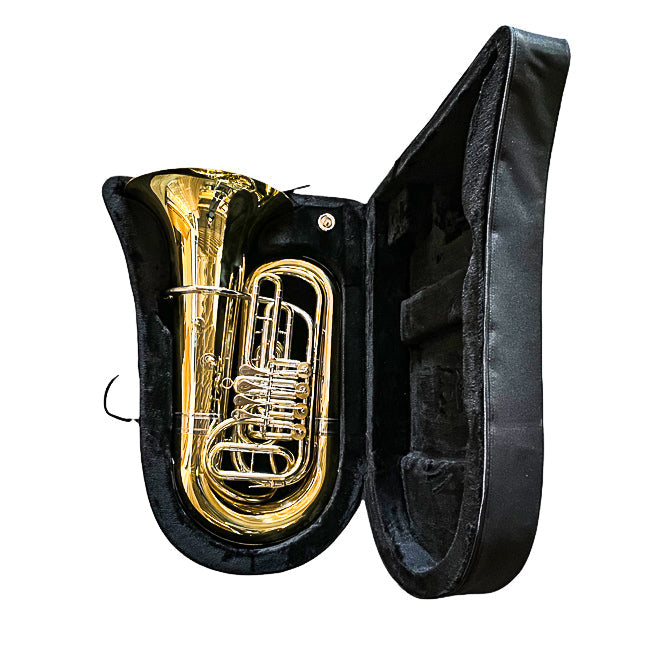 Professional 4/4 Bb Tuba - Crafted from Gold Brass and Cupronickel