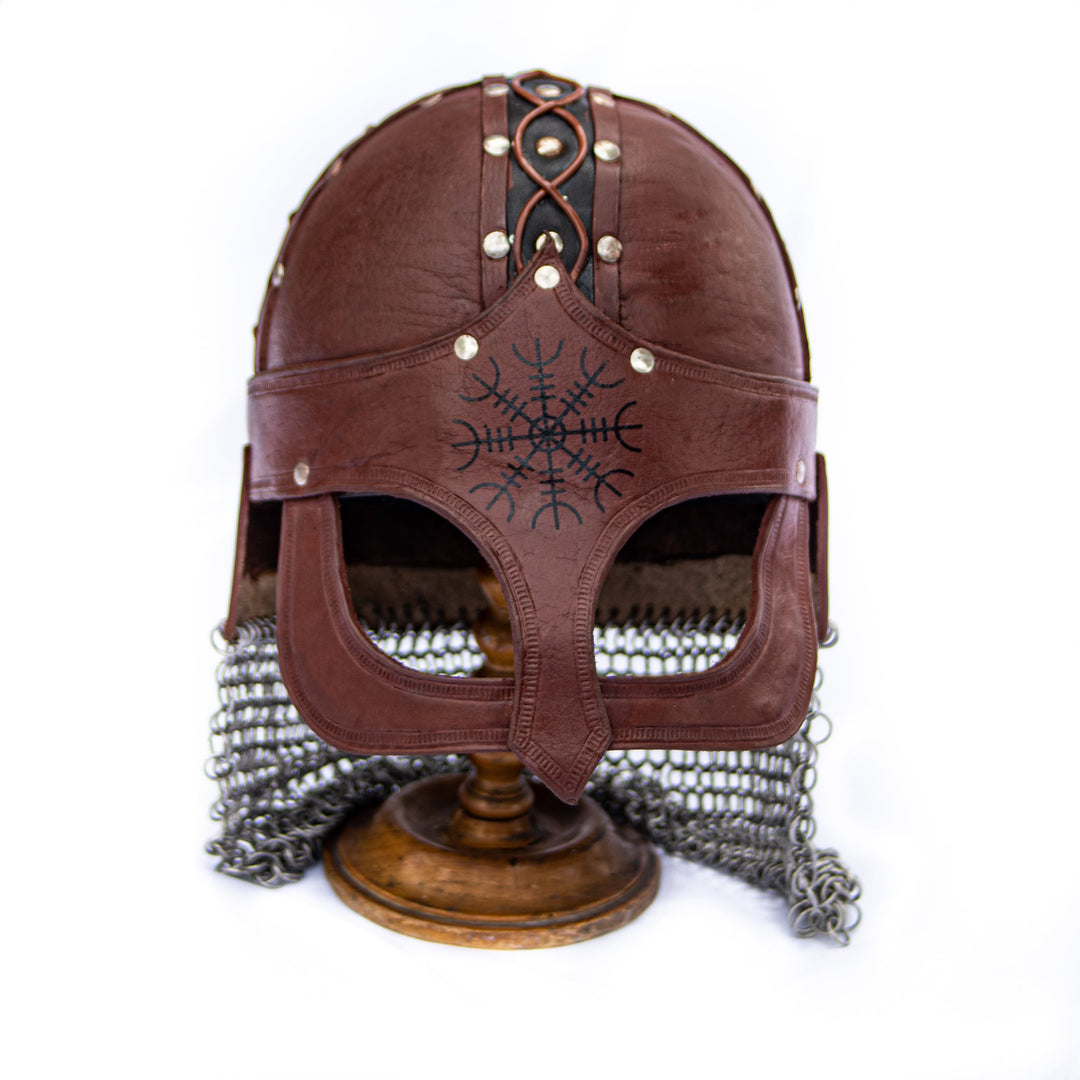 Gjermundbu Leather Helmet - Viking Helmet