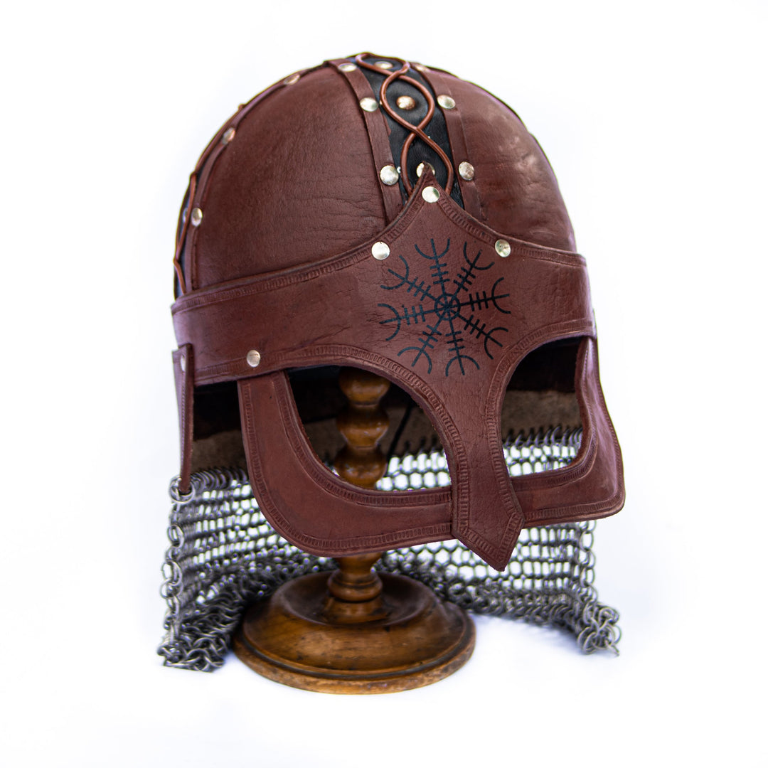 Gjermundbu Leather Helmet - Viking Helmet