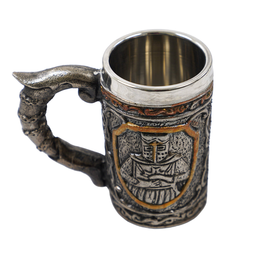 Knight Mug - 16 Fl Oz - Handmade Steel Craftsmanship