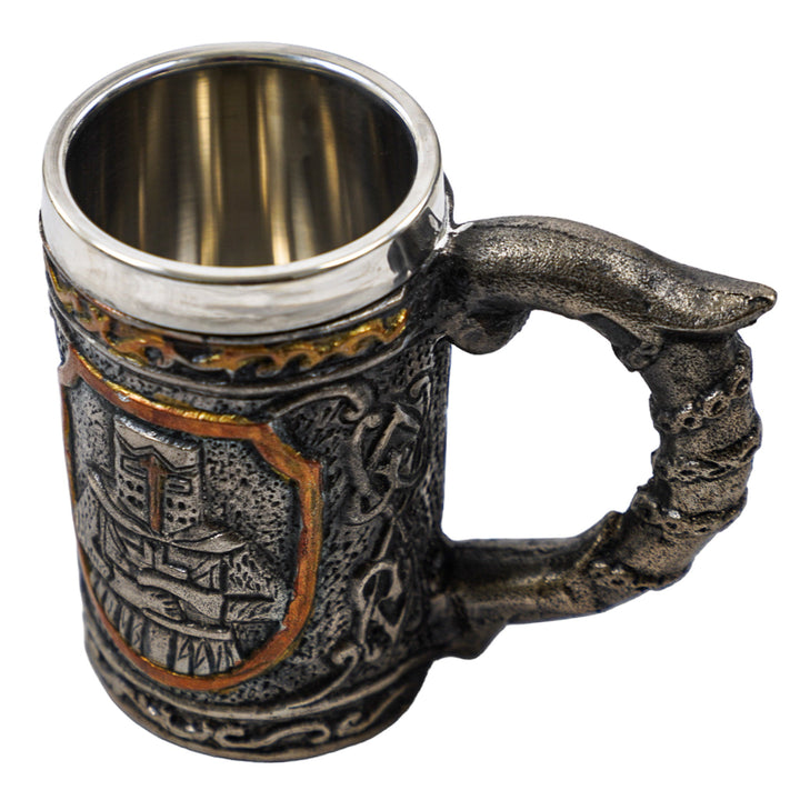 Knight Mug - 16 Fl Oz - Handmade Steel Craftsmanship