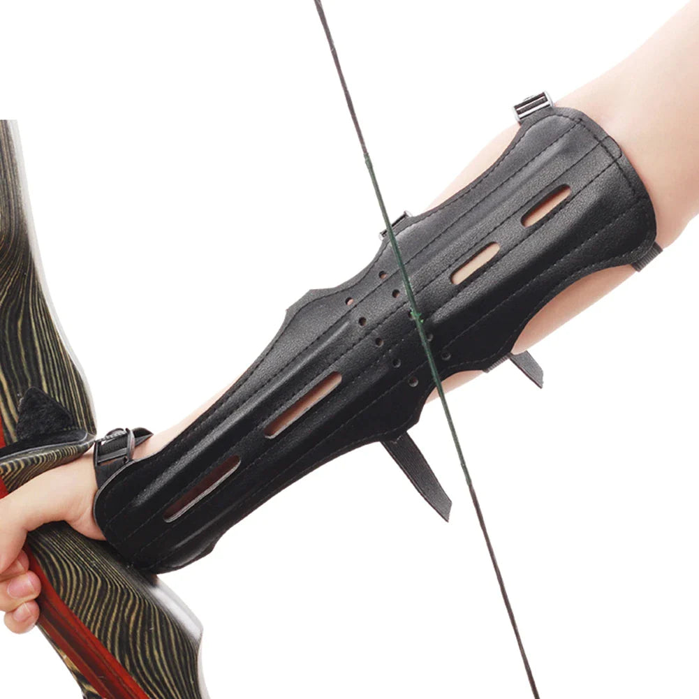 archery protective gear 30x13cm Protective Gear Long Leather Armguard Bow| Alcove Archive