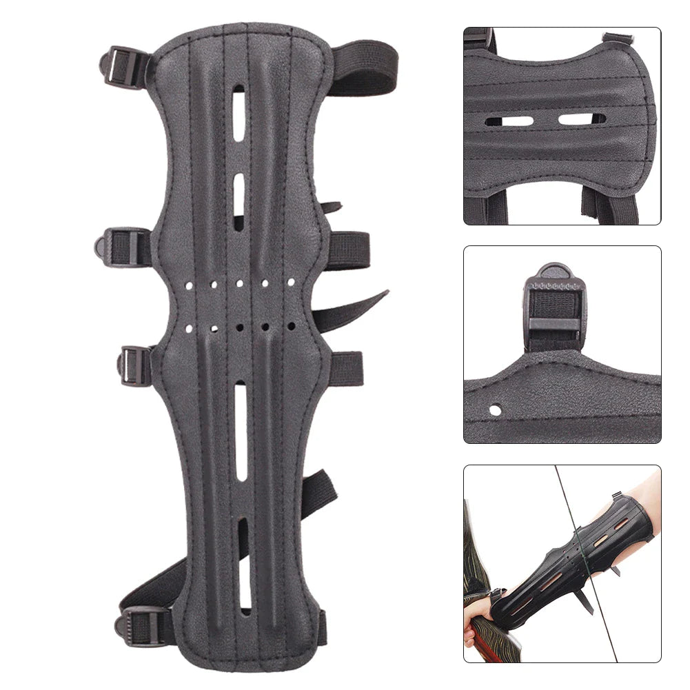 archery protective gear 30x13cm Protective Gear Long Leather Armguard Bow| Alcove Archive