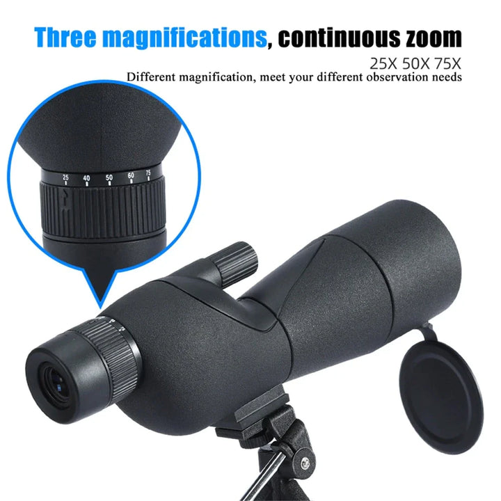 Portable  25x75 Monocular Archery Spotting Scope