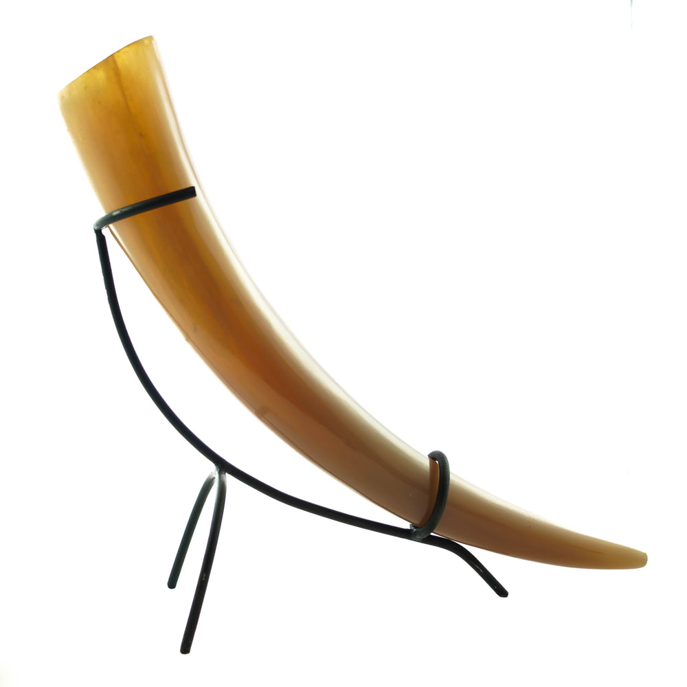 Viking Drinking Horn - Large - With Stand - 16 Fl Oz