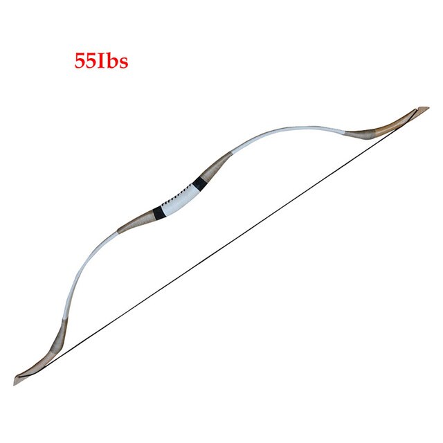 Recurve Bow- 30-70lbs Traditional White