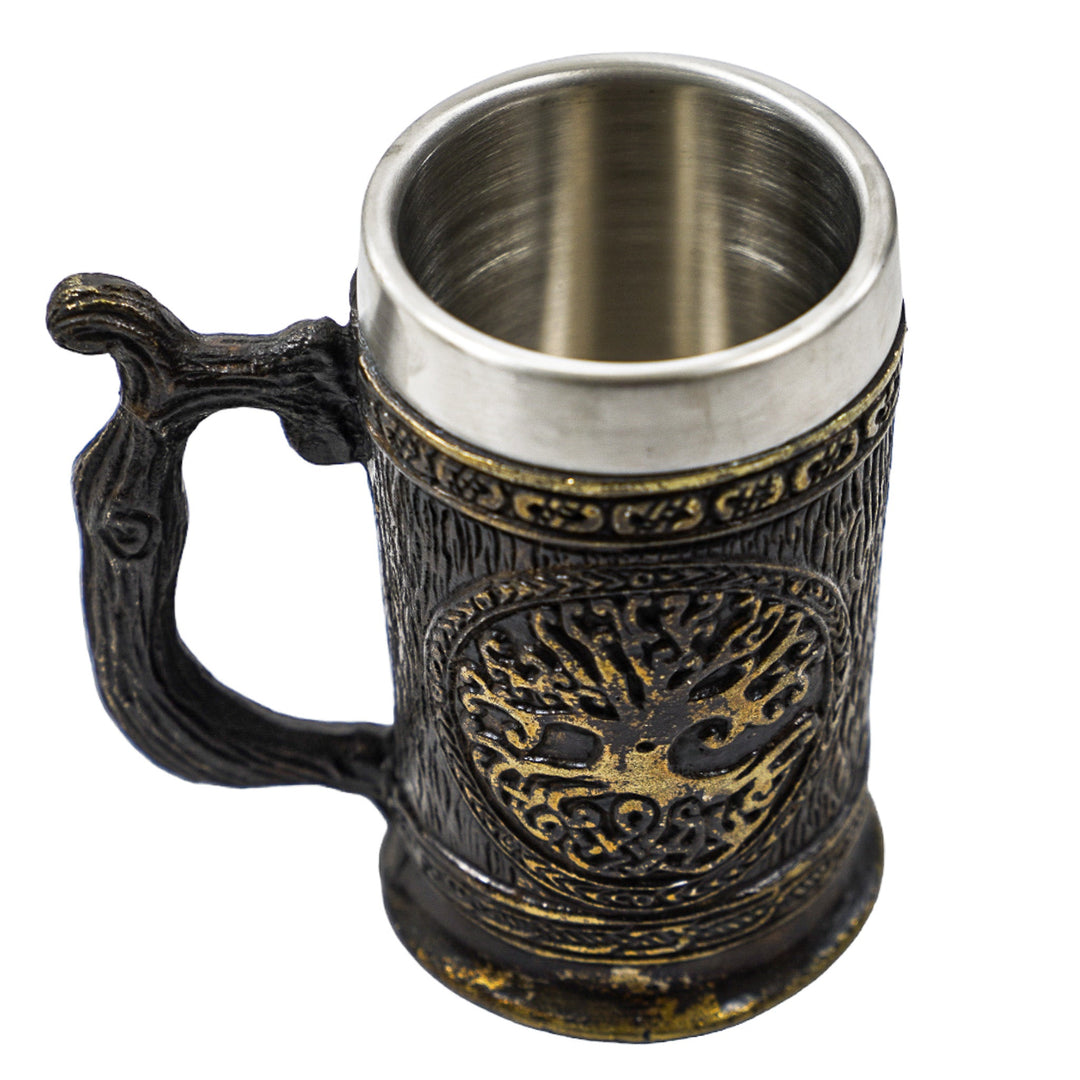 Tree of Life Mug - Handmade Steel Mug - 16 Fl Oz